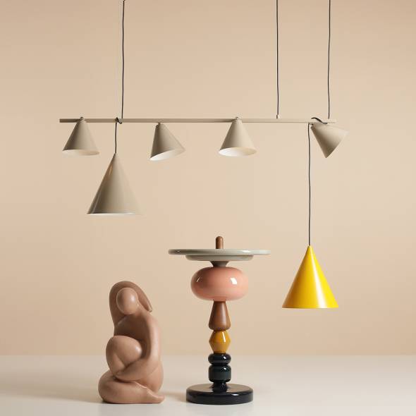 LAMPA WISZĄCA FORM 4 BEIGE 1108L17 Aldex