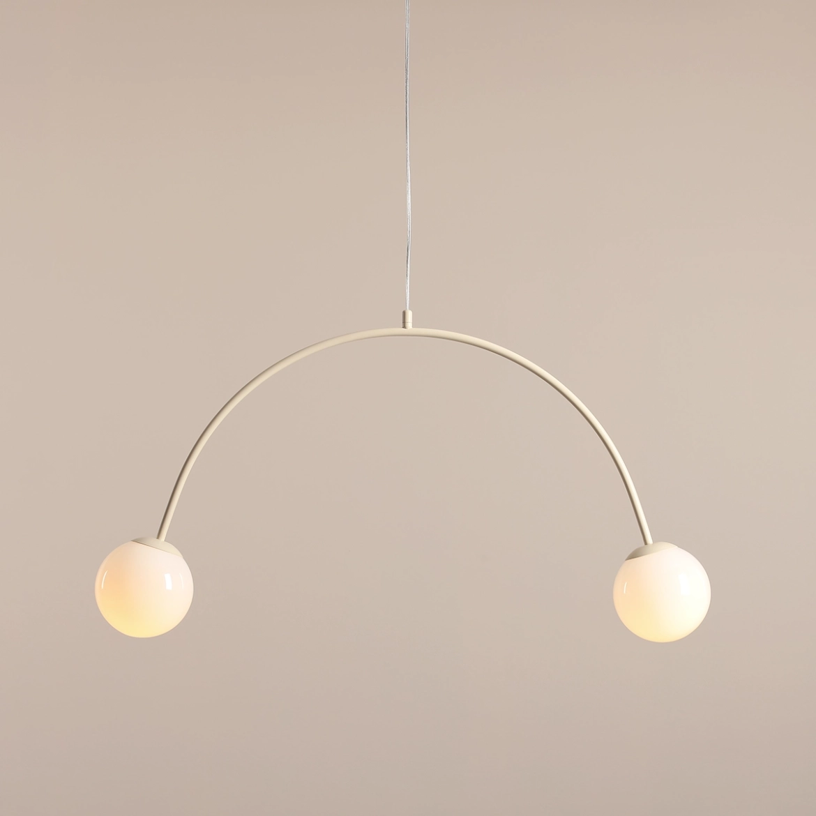 Lampa Wisząca Una 2 Kremowy 1116H9 Aldex