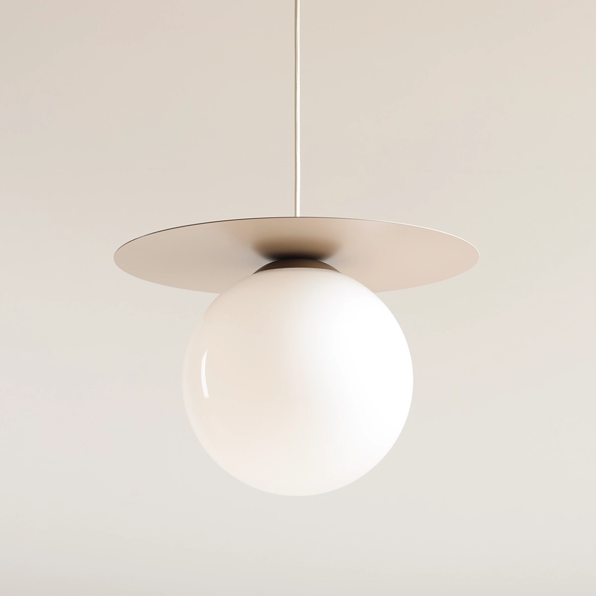 LAMPA WISZĄCA LOOP BEIGE L 1125G17_L Aldex