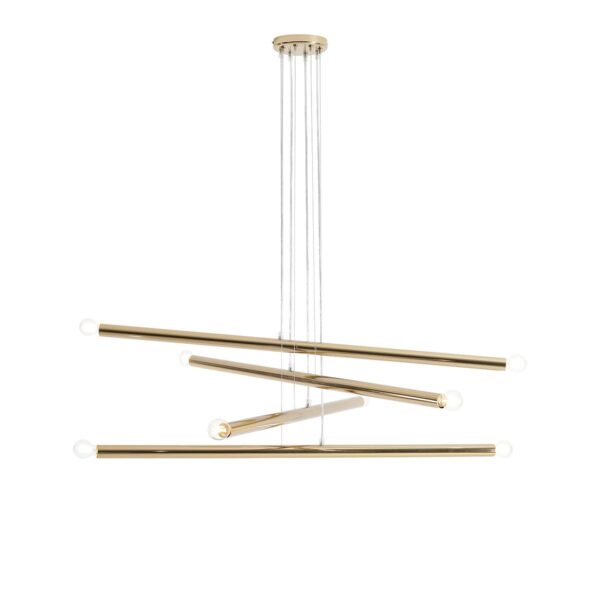 LAMPA WISZĄCA TUBO 8 GOLD 1072P30 ALDEX
