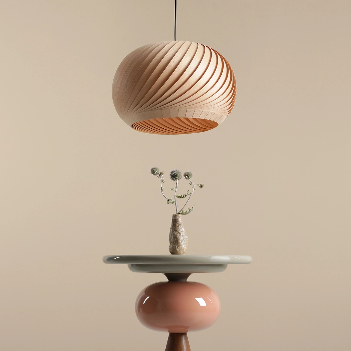 LAMPA WISZĄCA NATURE DARK M 1110G_M Aldex