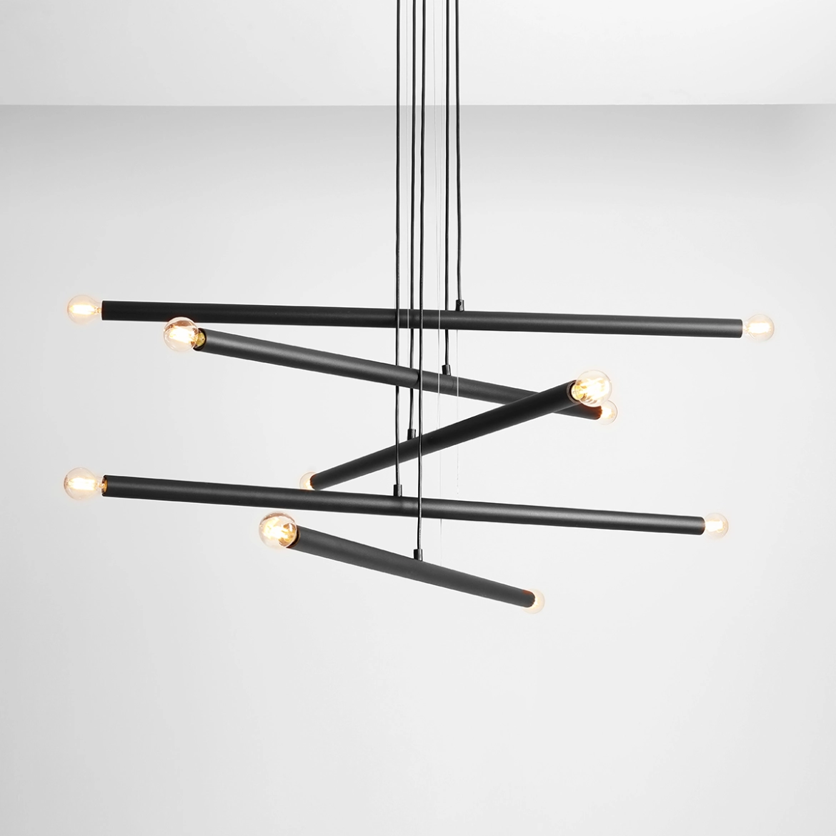 ŻYRANDOL 10-PŁ TUBO BLACK 1072M1 ALDEX