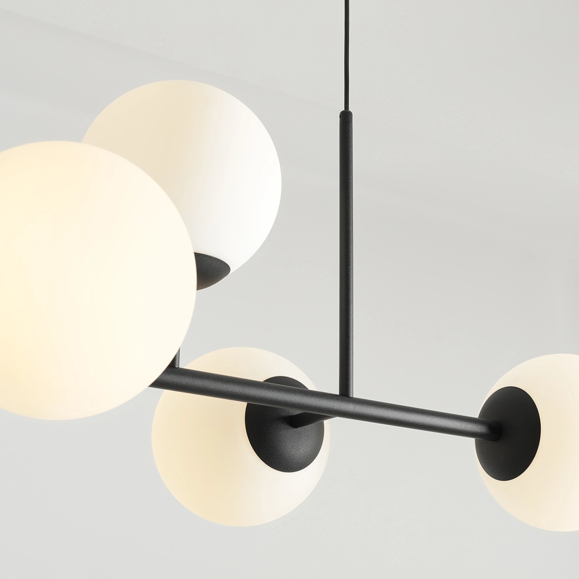 Lampa Wisząca Fin 6 Czarny 1120K1 Aldex