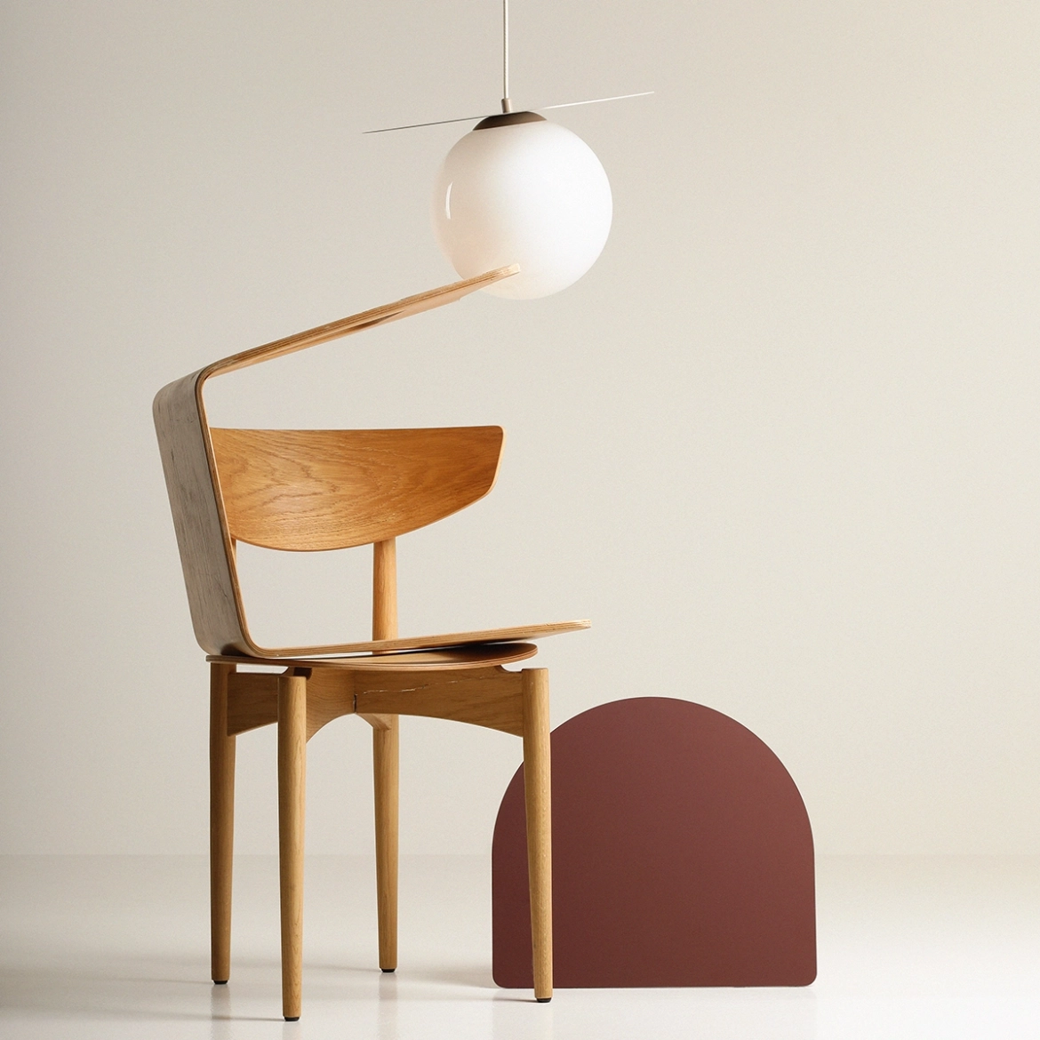 LAMPA WISZĄCA LOOP BEIGE L 1125G17_L Aldex