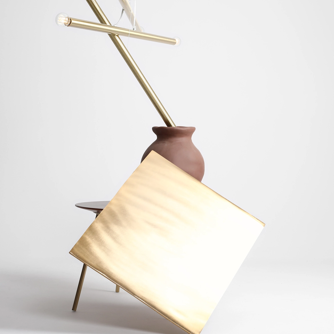 LAMPA WISZĄCA TUBO 6 BRASS 1072K40 ALDEX