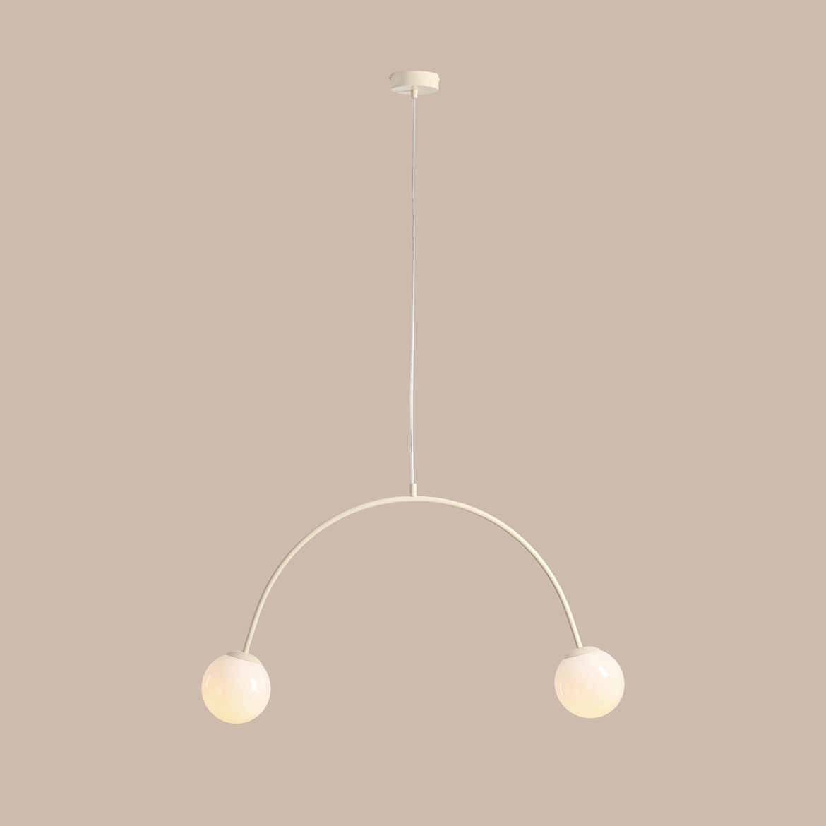 Lampa Wisząca Una 2 Kremowy 1116H9 Aldex
