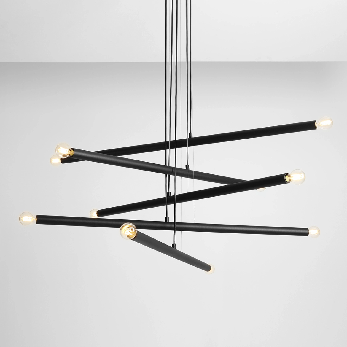 ŻYRANDOL 10-PŁ TUBO BLACK 1072M1 ALDEX