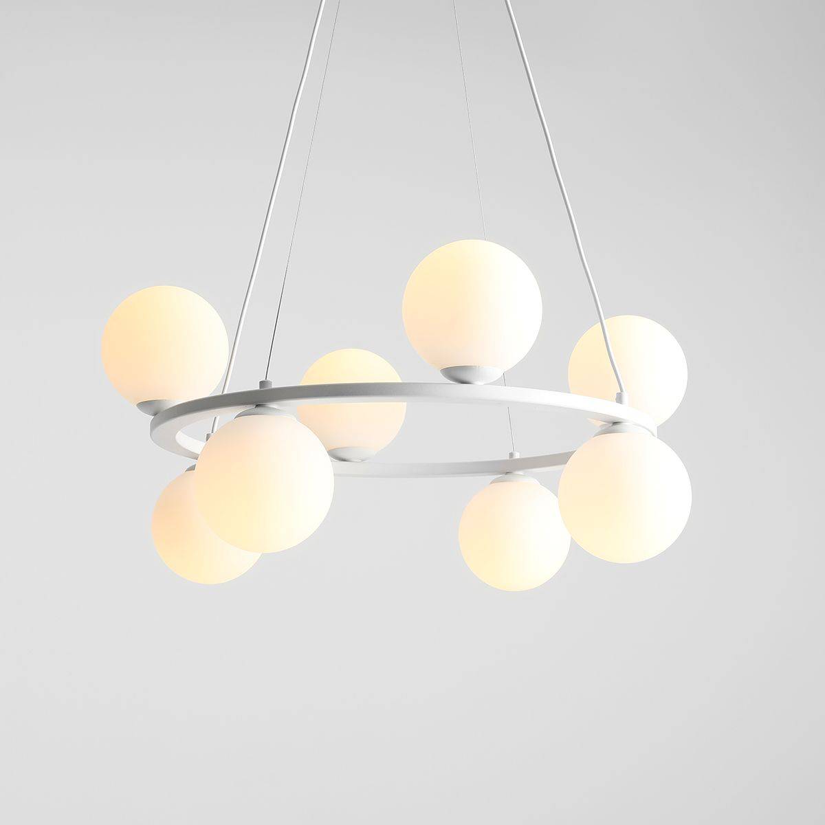 LAMPA WISZĄCA KRONE 8 WHITE 1085P ALDEX