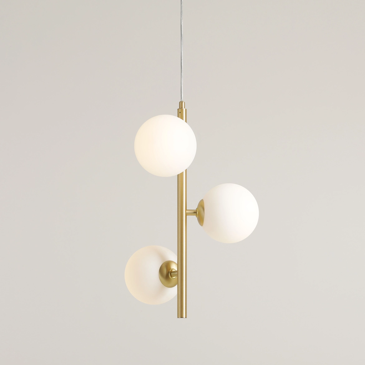 Lampa Wisząca Fin 3 Mosiądz S 1120E40_S Aldex