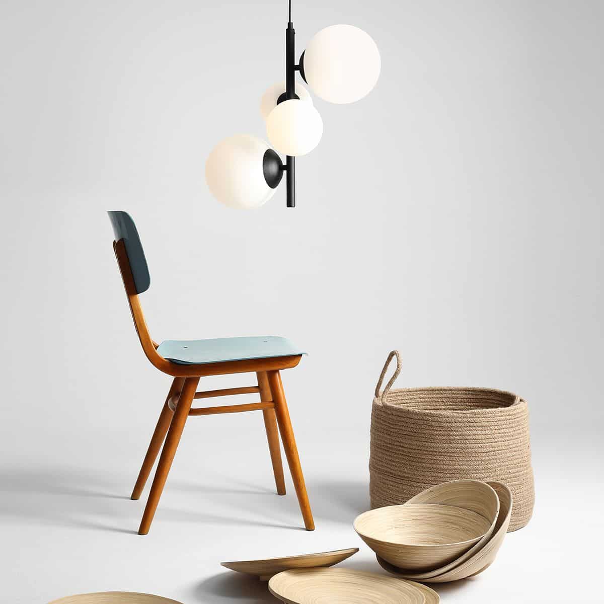 Lampa wisząca BLOOM 4 BLACK 1091L1 ALDEX