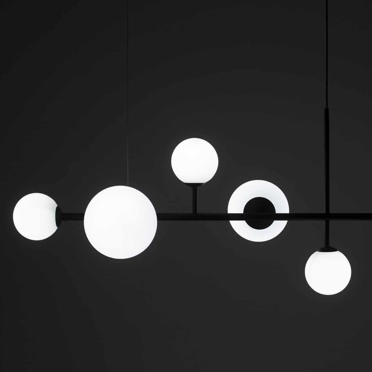 Lampa wisząca DIONE 6 black 1092K1 ALDEX
