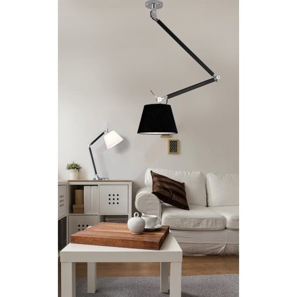 Lampa wisząca ZYTA S PENDANT ALU white AZ2298+AZ2602 śr.26cm AZZARDO