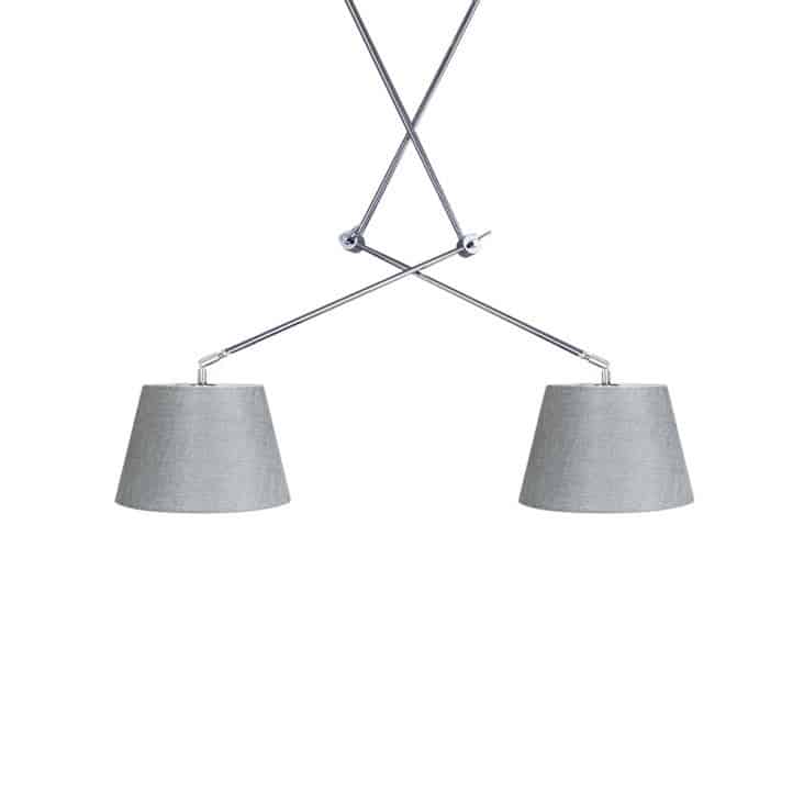 Lampa wisząca ADAM 2S PENDANT grey AZ1842+AZ2604 śr.36cm AZZARDO