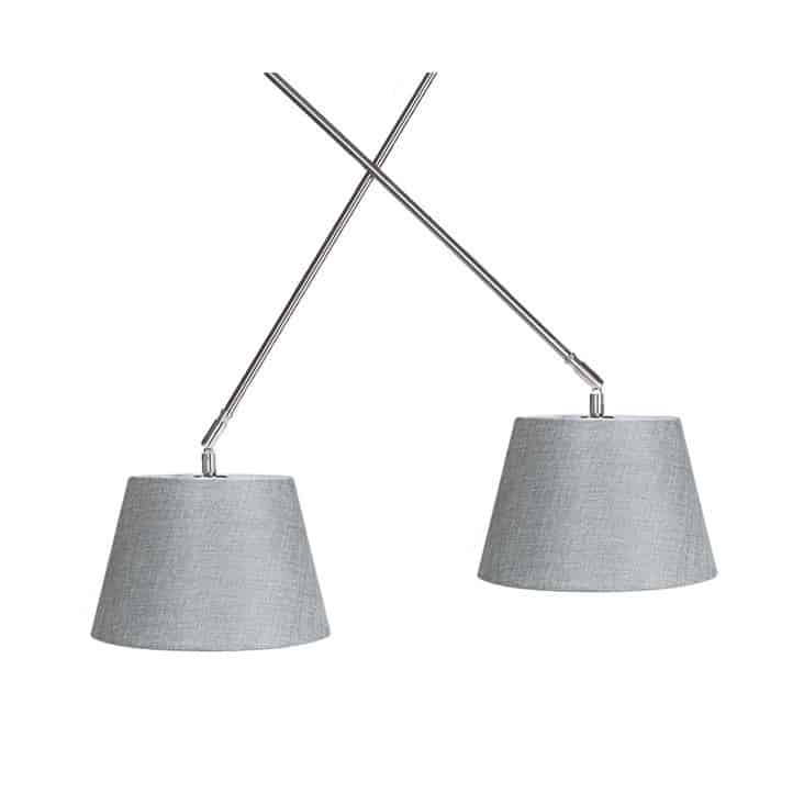 Lampa wisząca ADAM 2S PENDANT grey AZ1842+AZ2604 śr.36cm AZZARDO