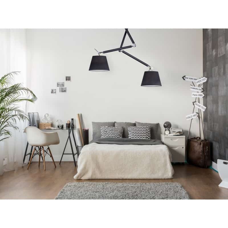 Lampa wisząca ZYTA 2 S PENDANT black AZ1846+AZ2586 śr.30cm AZZARDO