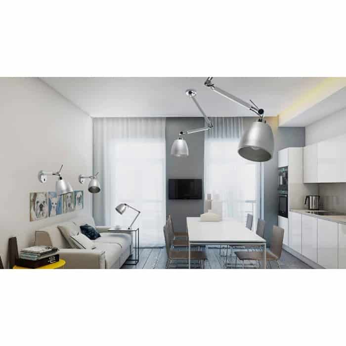 Lampa wisząca ZYTA M PENDANT ALU AZ2304+AZ2593 śr.18cm AZZARDO