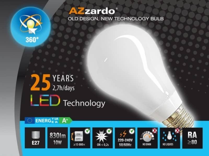 Żarówka LED 10W E27 LL127101 AZ1639 AZZARDO