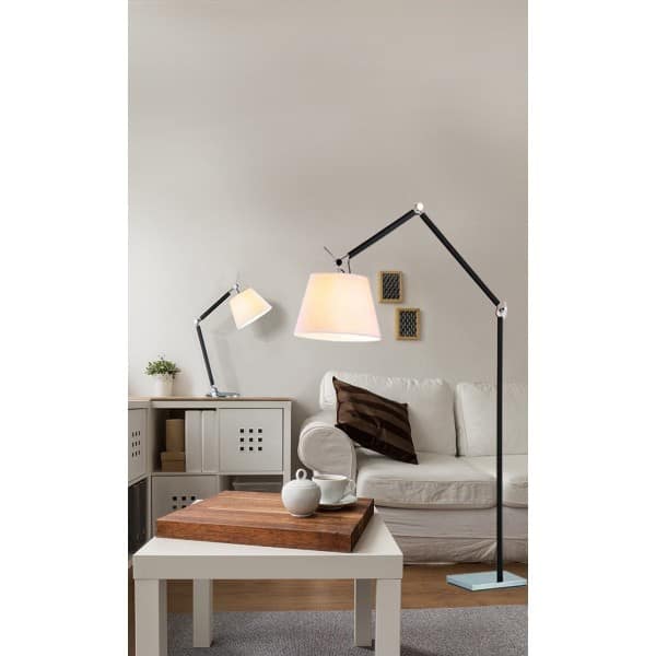 Lampa podłogowa ZYTA FLOOR white AZ1849+AZ2588 śr.30cm AZZARDO