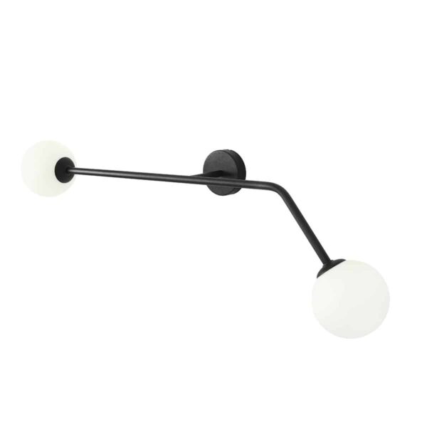 Kinkiet 2-PŁ PURE BLACK 1064D1 ALDEX