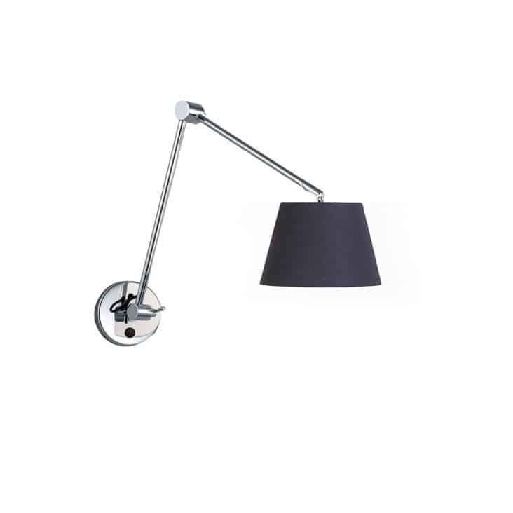 Kinkiet ADAM WALL S BLACK AZ1843+AZ2600 śr. 26cm AZZARDO