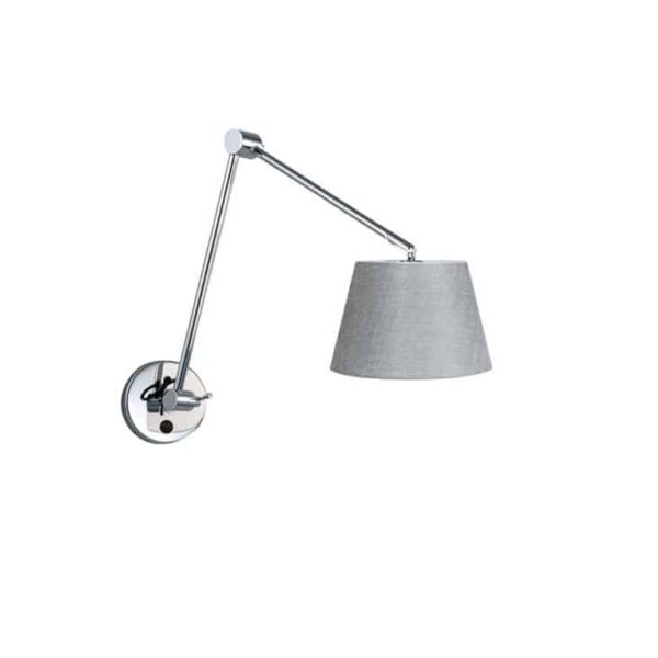 Kinkiet ADAM WALL S grey AZ1843+AZ2598 śr. 20cm AZZARDO