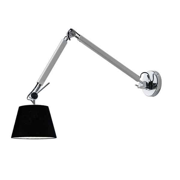 Kinkiet ZYTA WALL S ALU black AZ2295+AZ2600 śr.26cm AZZARDO