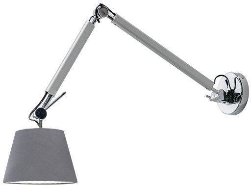 Kinkiet ZYTA WALL S ALU gray AZ2295+AZ2601 śr.26cm AZZARDO