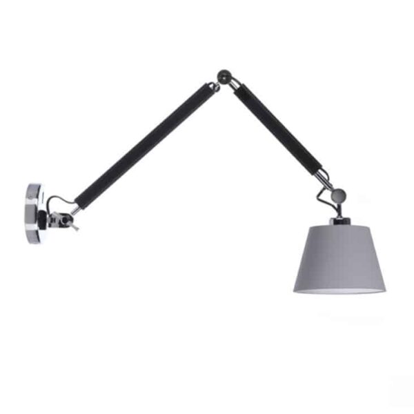 Kinkiet ZYTA WALL S grey AZ1844+AZ2604 śr.36cm AZZARDO