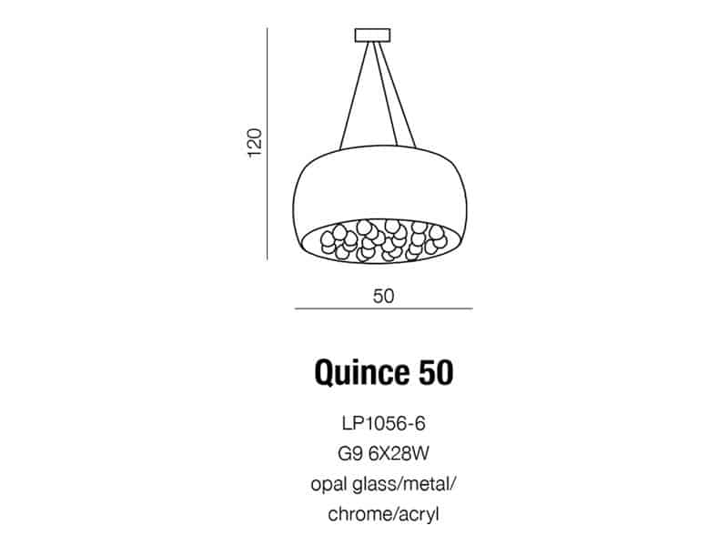 Lampa wisząca QUINCE 50 AZ0702 AZZARDO