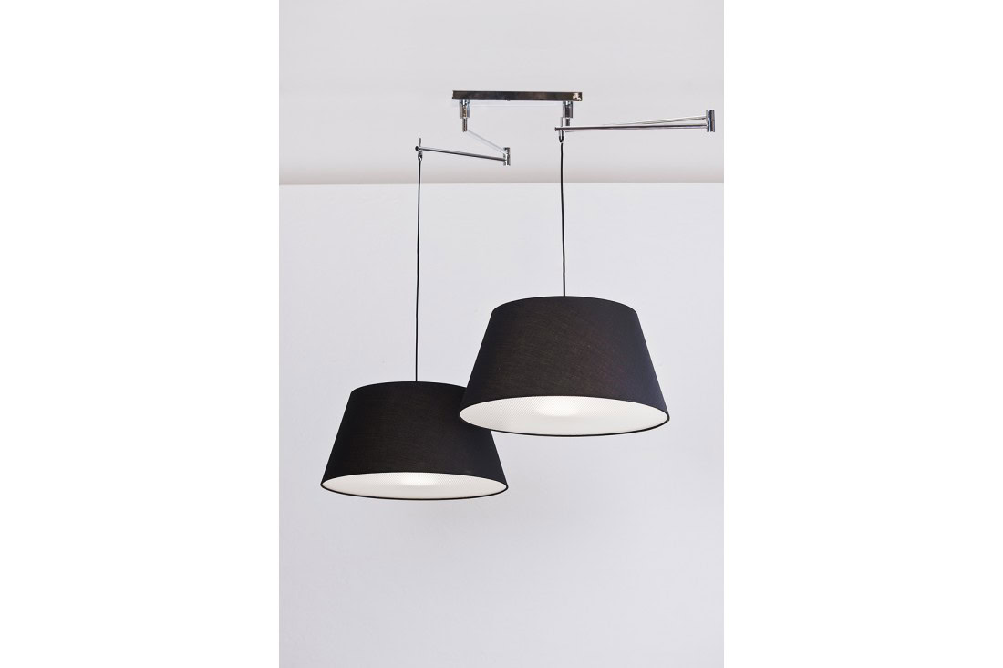 Lampa wisząca NATALIA 2 S BLACK AZ1923+AZ2590 AZZARDO