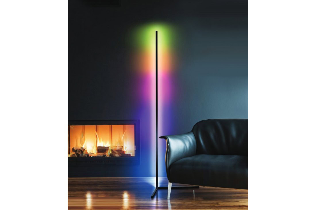 Lampa podłogowa JOHNNY RGB FLOOR biała z pilotem AZ4755 Azzardo