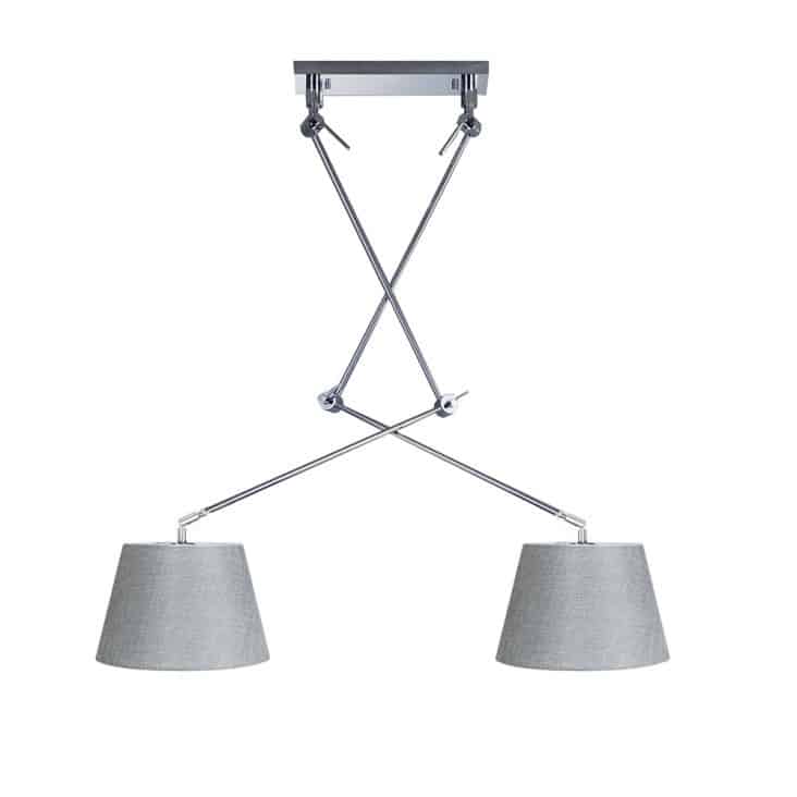 Lampa wisząca ADAM 2S PENDANT grey AZ1842+AZ2604 śr.36cm AZZARDO