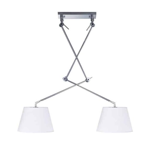 Lampa wisząca ADAM 2S PENDANT white AZ1842+AZ2599 śr.20cm AZZARDO
