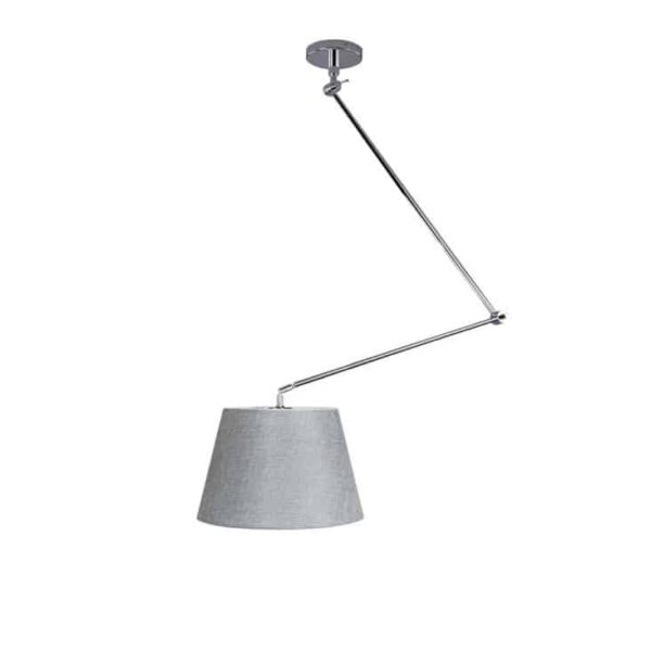 Lampa wisząca ADAM S PENDANT grey AZ1841+AZ2598 śr.20cm AZZARDO