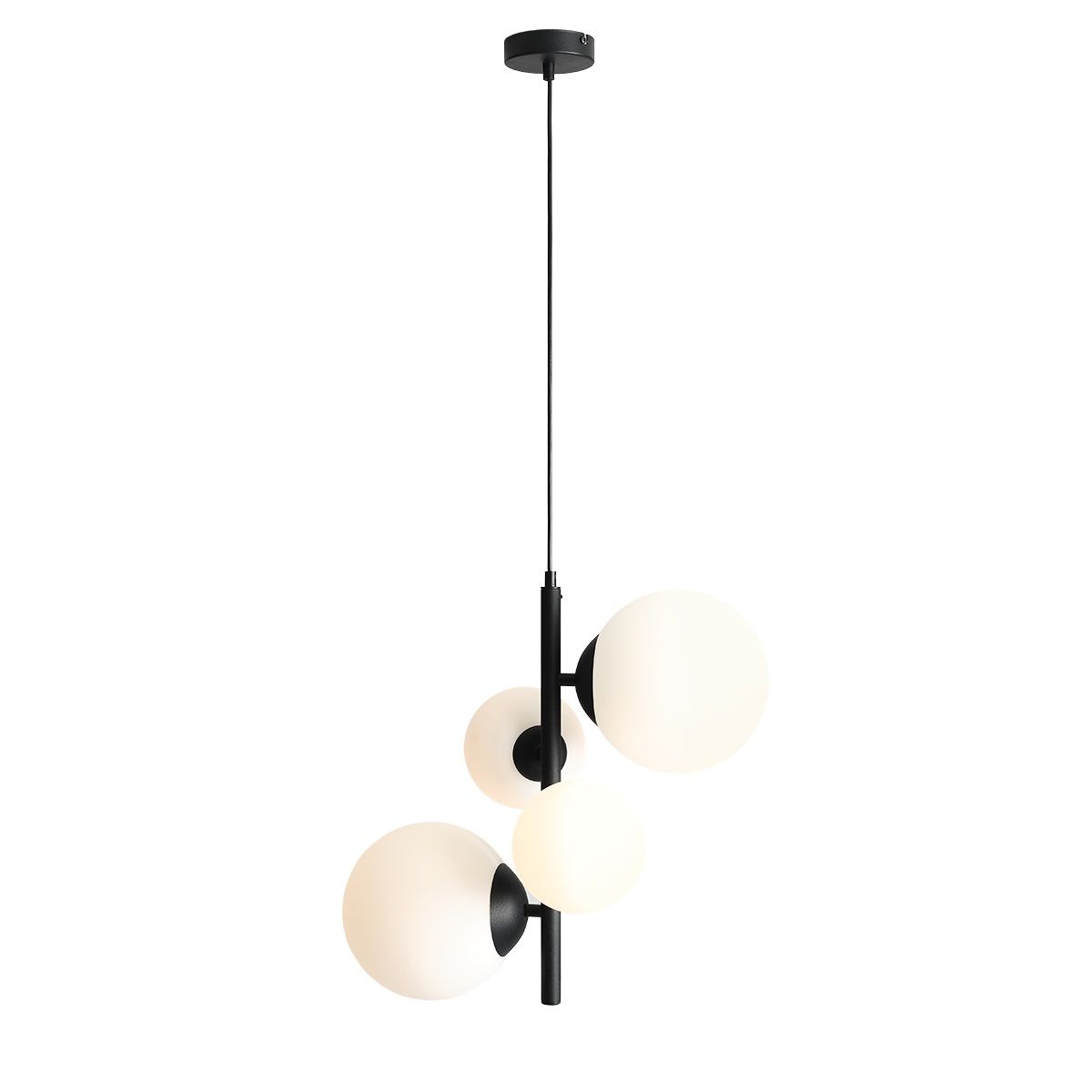 Lampa wisząca BLOOM 4 BLACK 1091L1 ALDEX