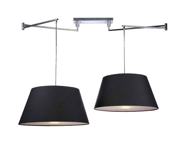 Lampa wisząca NATALIA 2 S BLACK AZ1923+AZ2590 AZZARDO
