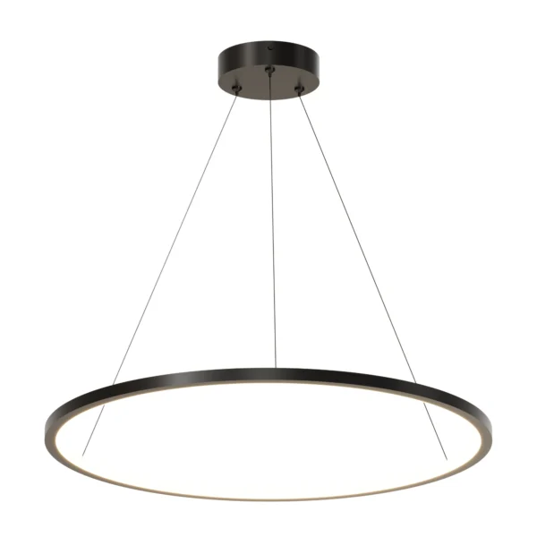 Lampa Wisząca Ringa LED czarna PL0150-BK yaskr