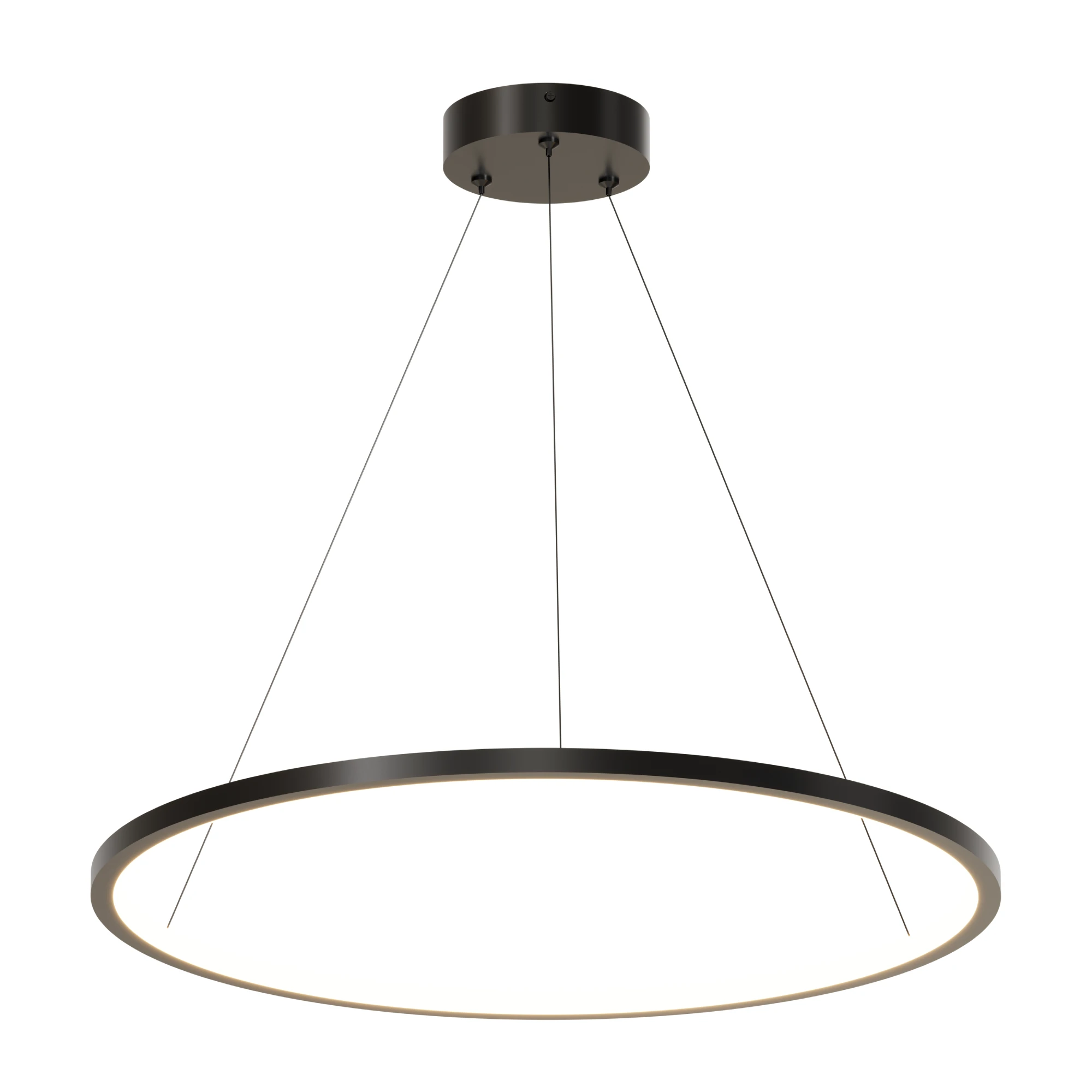 Lampa Wisząca Ringa LED czarna PL0150-BK yaskr