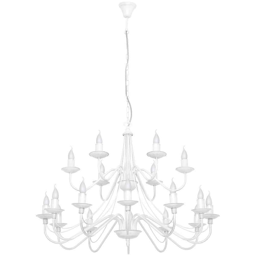Lampa wisząca RÓŻA BIAŁA 397S ALDEX