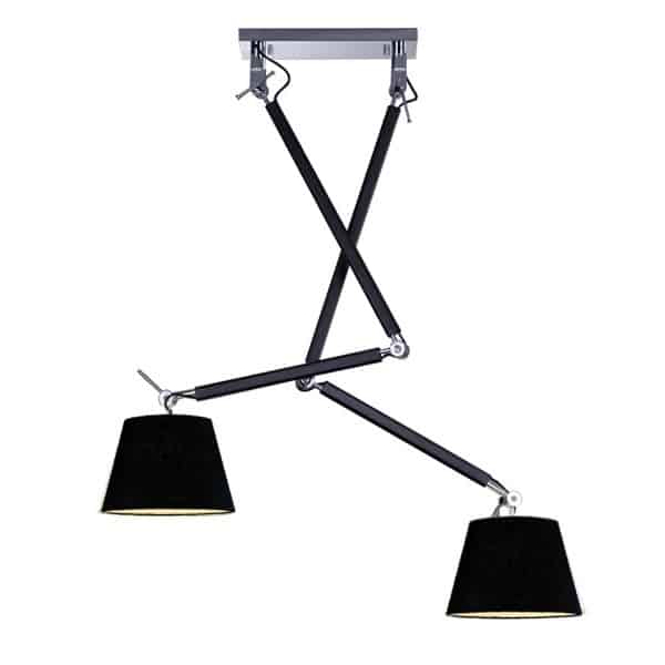 Lampa wisząca ZYTA 2 S PENDANT black AZ1846+AZ2586 śr.30cm AZZARDO