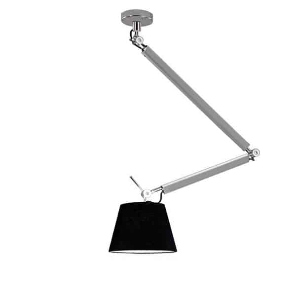 Lampa wisząca ZYTA M PENDANT ALU black AZ2304+AZ2597 śr.20cm AZZARDO