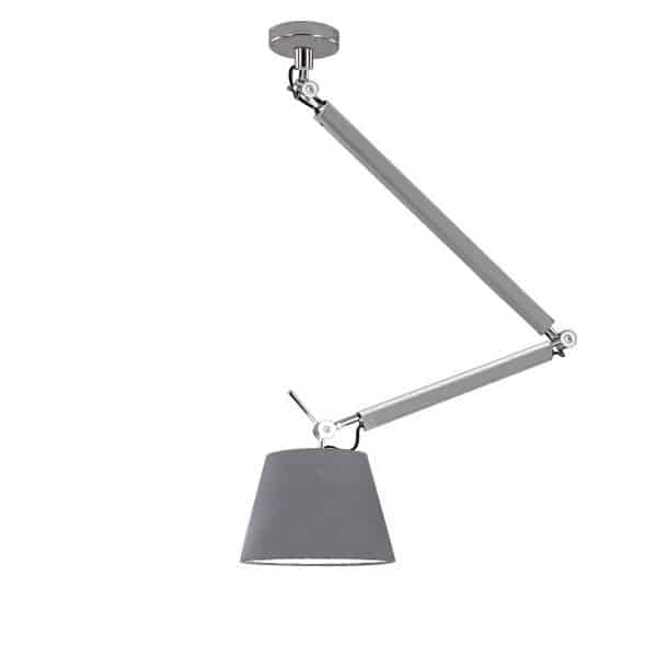 Lampa wisząca ZYTA M PENDANT ALU grey AZ2304+AZ2598 śr.20cm AZZARDO