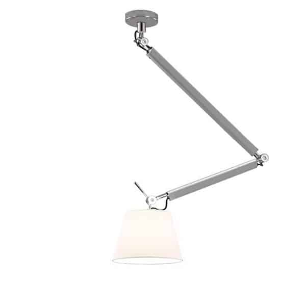 Lampa wisząca ZYTA M PENDANT ALU white AZ2304+AZ2599 śr.20cm AZZARDO