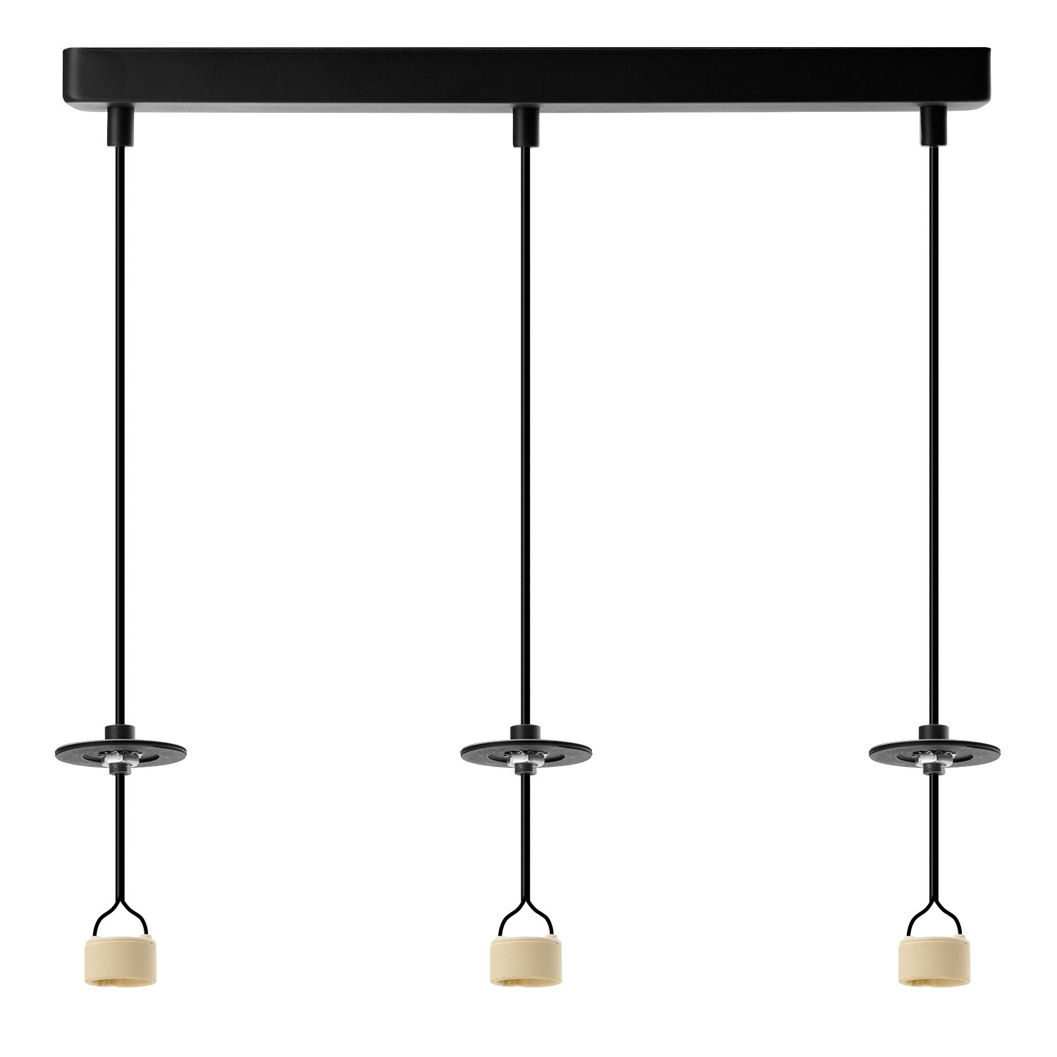 Lampa wisząca LUCAS BASE 3L PENDANT GU10 czarna AZ6162 Azzardo