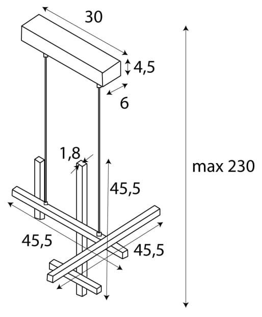 Lampa Wisząca Soho P0546 MaxLight