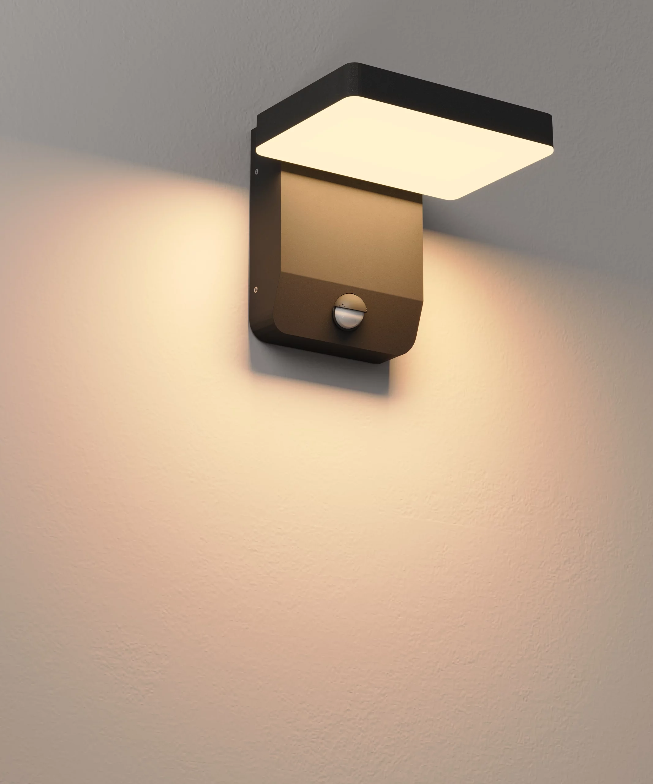 Lampa Zewnętrzna Z Czujnikiem Ruchu Ladis 20W Czarny IP65 W0471 MaxLight