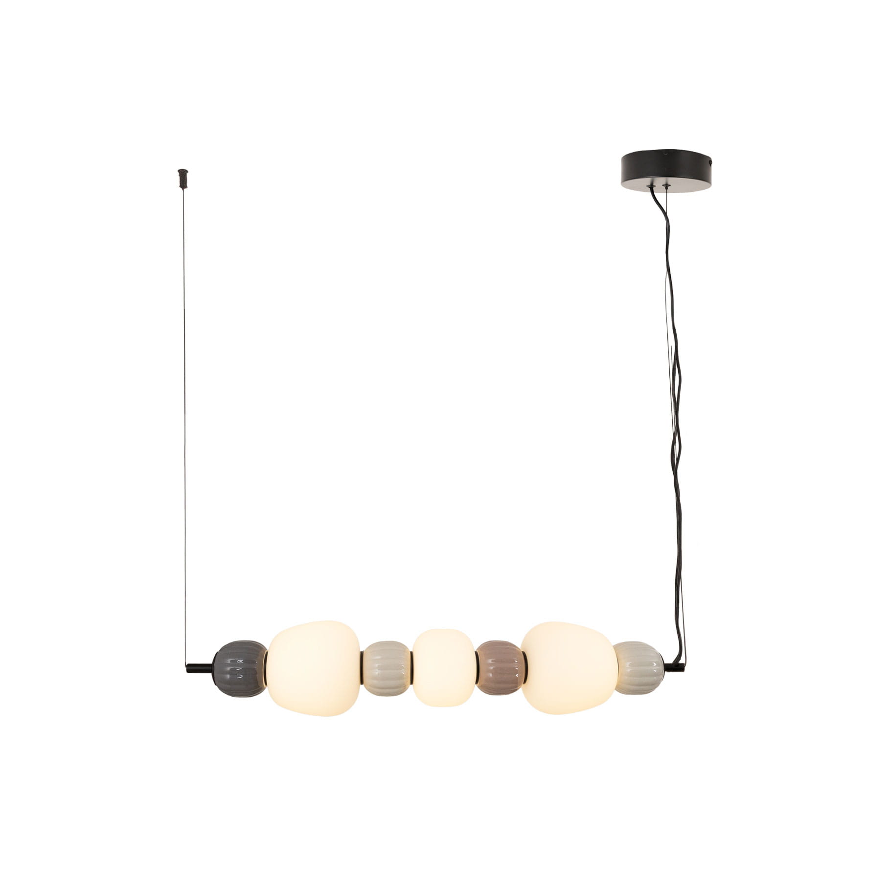 Lampa wisząca Modern 28w, Opal + Dark Grey+medium Brown+light Grey P0630 MaxLight