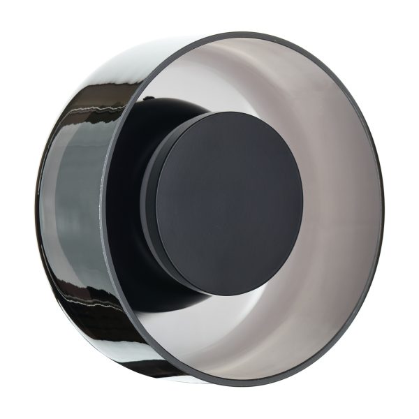 Lampa ścienna DONUT 18 cm - LED, szkło, szaro-czarna ST-5072W smoky black Step into design