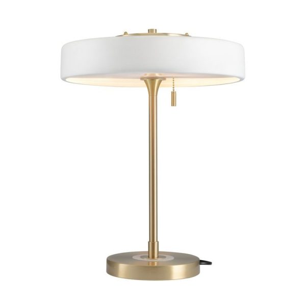 Lampa stołowa ARTDECO biało - złota MT8872 white Step into design