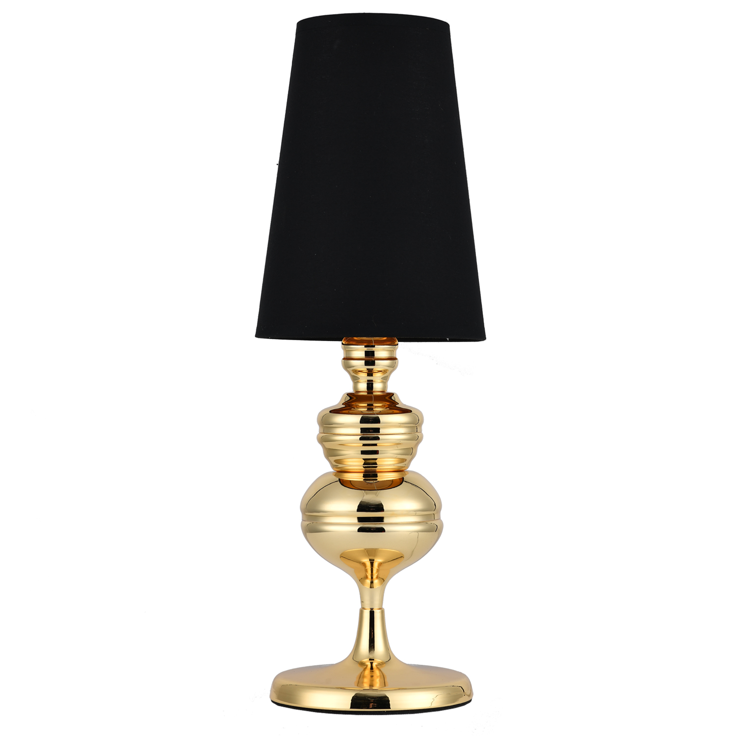 Lampa stołowa QUEEN złoto czarna 18 cm MT-8046-18 black gold Step into design